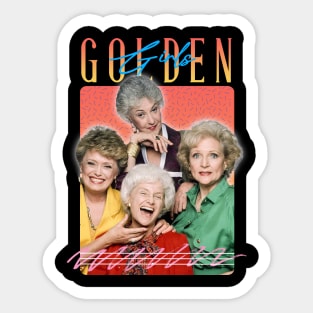The Golden Girls Retro Aesthetics Fan Art Sticker